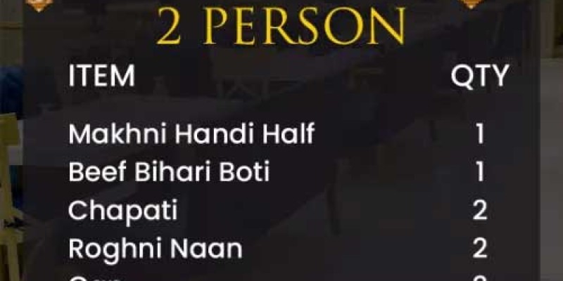 Mehran Sajji & Cateres 2 Person Deal For Rs.2240 4 