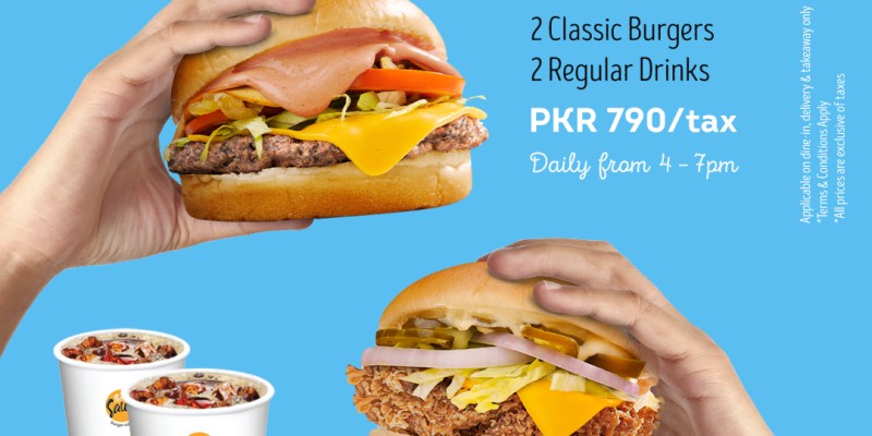 The Sauce Burger Cafe Deal 1 For Rs.590+Tax 5 