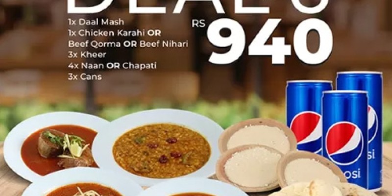 Karachi Foods Summer Deal 1 For Rs.430/- 5 