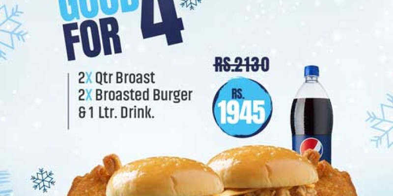 Karachi Broast Burger On Deal For Rs.2245 6 