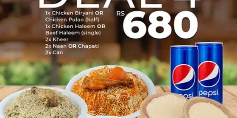 Karachi Foods Summer Deal 1 For Rs.430/- 7 