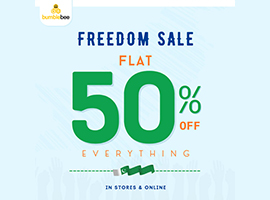 Bumblebee Kids Clothing Freedom Sale Flat 50% Off