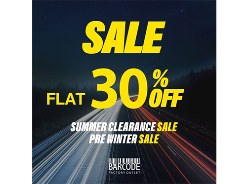 Barcode Garments	Summer Clearance Sale Flat 30% Off