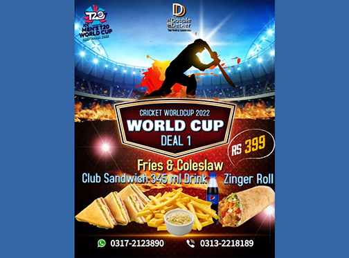 Double Decker World Cup Deal 1 For Rs.399