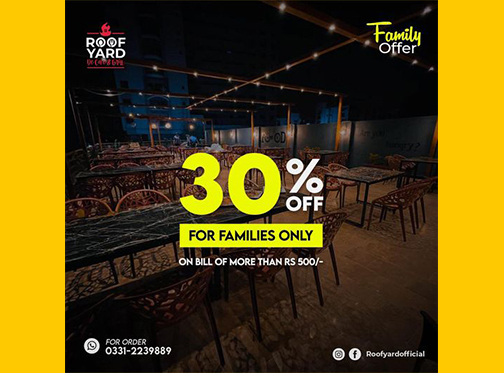 Roof yard 30% Off Only Family