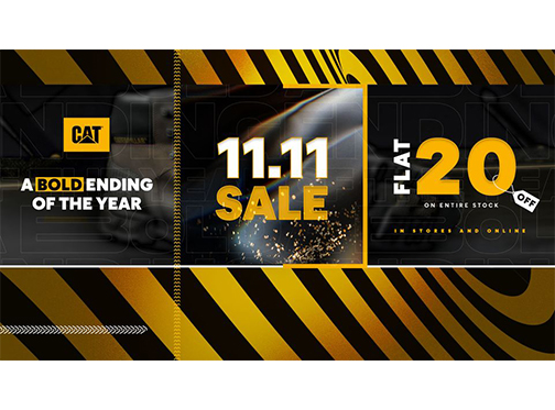 CAT Footwear 11.11 Sale! Flat 20% Off On All Product