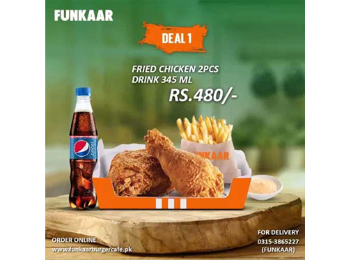 Funkaar Cafe Deal 1 For Rs.480