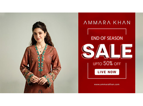 AMMARA KHAN End Of Season Sale Upto 50% Off