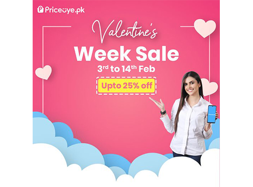 PriceOye Valentines Week Sale Upto 25% Off