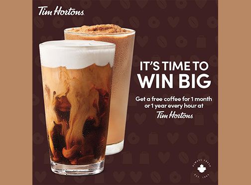 Tim Hortons Pakistan Offer! win free coffee for up to 1 year