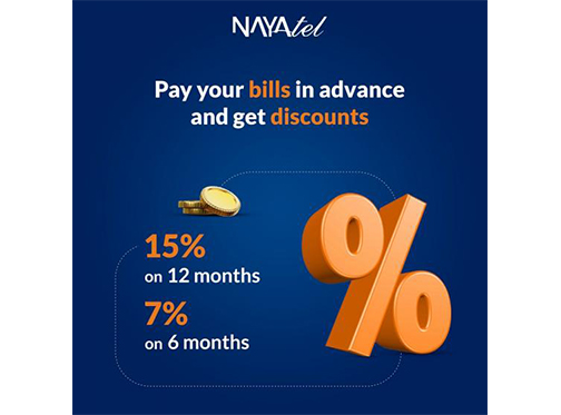 Nayatel monthly bill offer! Pay in advance and save 15%