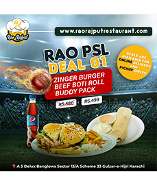 Rao Rajput Restaurant! Rao PSL Deal 1 For Rs.499