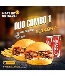Meatmeoutside! Duo Combo Deal 1 For Rs.1499