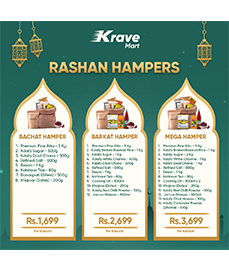 Krave Mart Ramadan Rashan Hampers! Packages starting Rs 1699