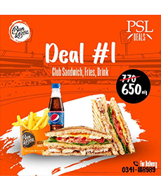 Bun&BBQ  PSL Deal 1 For Rs.650