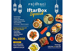 Rajdhani Delights Karachi Special Iftar Box For Rs.1000