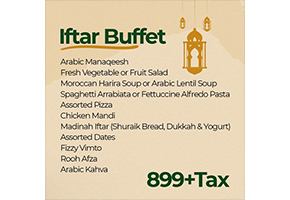 Bakecarry Iftar Buffet For Rs.899