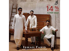 Independence Day Sale By Ismail Farid Get UP TO 14% off