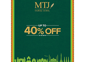 Azadi Sale By MTJ - Tariq Jameel UP TO 40% off on All Items
