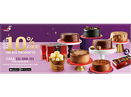 Kababjees Bakers Flat 10% off on all Products