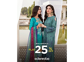 Edenrobe Eid Sale! Flat 25% OFF on New Arrivals