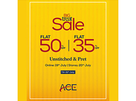 Ace Galleria Big Sale! FLAT 50% off