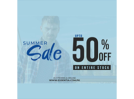 Essentia! UP TO 50% off on Entire Stock