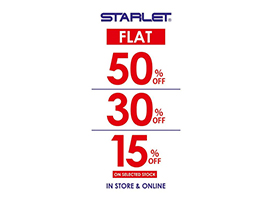 Starlet Shoes! Flat 50% off on Selected Stock