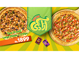 Broadway Pizza! Azadi Deal For Rs.1899/-