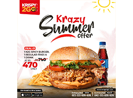 Krispy2GO Krazy Summer offer Starting Rs. 470