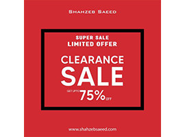 Shahzeb Saeed Summer Clearance Sale! Upto 75% off