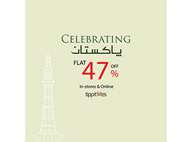 Tippitoes! Celebrating Pakistan Flat 47% Off