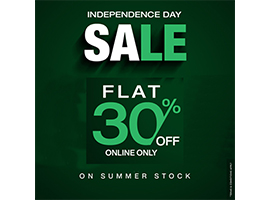 Ultra Club Independence Day Sale Flat 30% Off Online Only