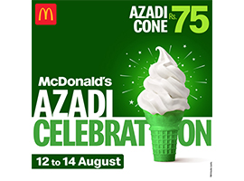 McDonald's Azadi CONE Rs.75