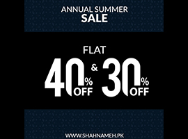 Shahnameh Heritagewear Annual Summer Sale Flat 30% & 40% Off