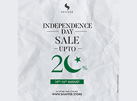 Shaffer Independence Day Sale Upto 25% Off