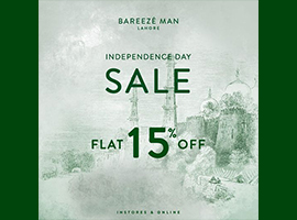 Bareeze Independence Day Sale Flat 15% Off