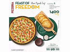 Pizzeria Azadi Deal 1 For Rs.1400/-