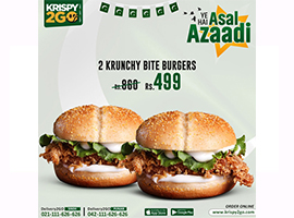 Krispy2GO Asal Azadi Deal For Rs.499/-