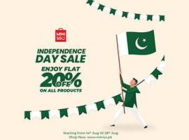 Miniso Pakistan Independence Day Sale Flat 20% Off
