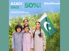 Gul Ahmed Ideas Azadi Sale Upto 50% Off