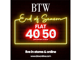 BTW - By The Way End Of Season Sale Flat 40% & 50% Off