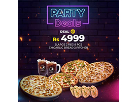 Pizza One Party Deal For Rs.4999/-