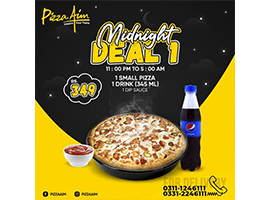 Pizza Aim Midnight Deal 1 For Rs.349