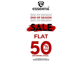 Essentia! End Of Season Sale Flat 50% Off