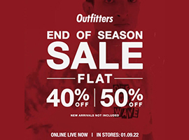 Outfitters End Of Season Sale! Flat 40% & 50% Off