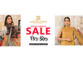 Jacquard End Of Season Sale Flat 15% & 50% off