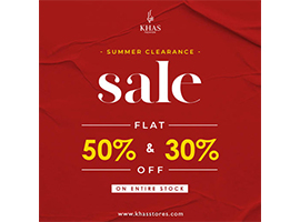 Khas Stores Summer Clearance Sale Flat 30% & 50% Off