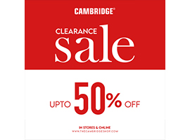 Cambridge Clearance Sale Upto 50% off