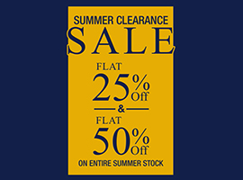 Ultra Club Summer Clearance Sale Flat 25% & 50% Off